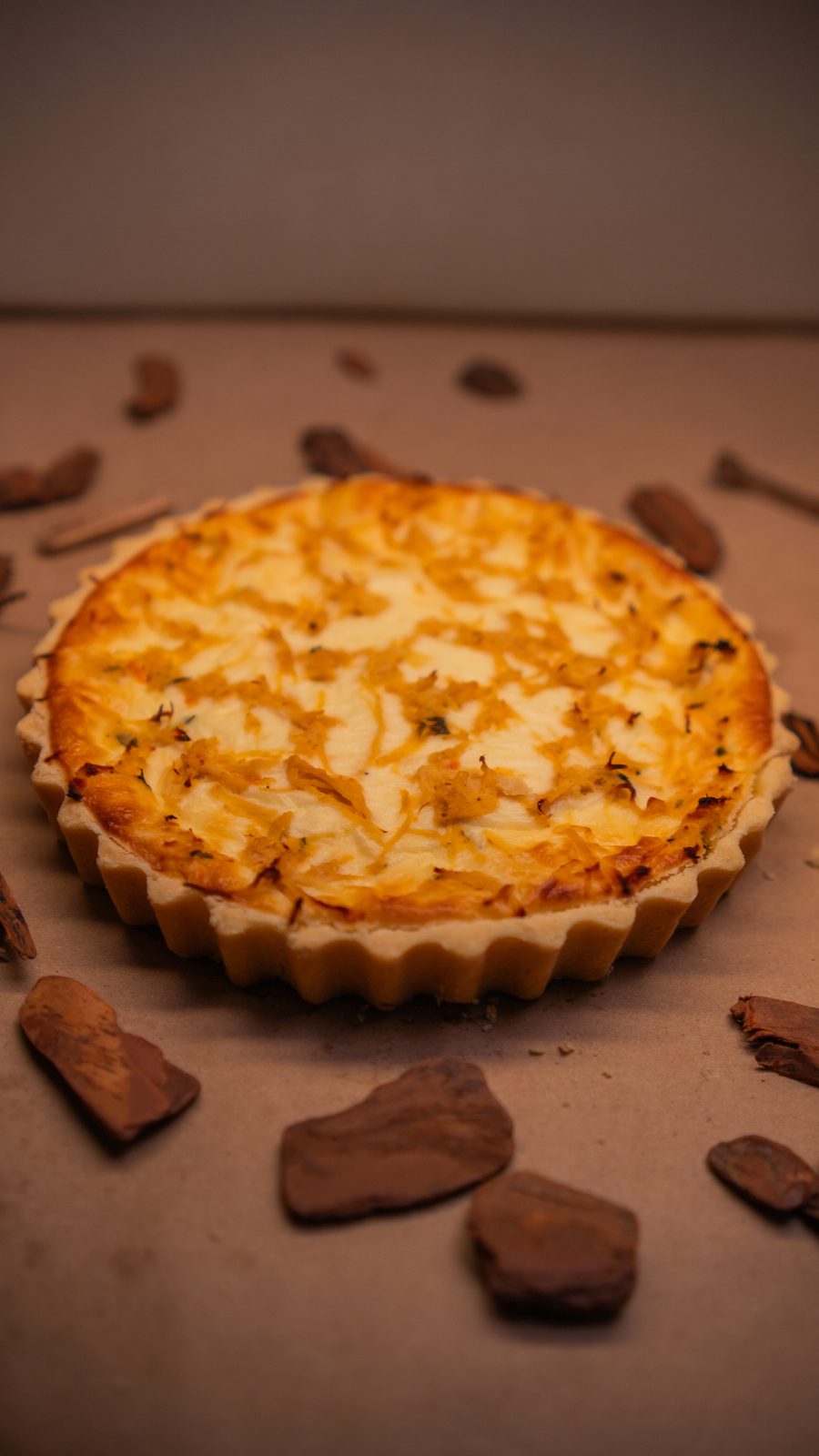 Quiche individual · Frango